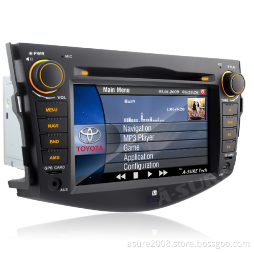 7"HD DVD GPS TV USB for iPod Bt SD for Toyota RAV 4 (2006 ~ 2011) (AS-LTOR)